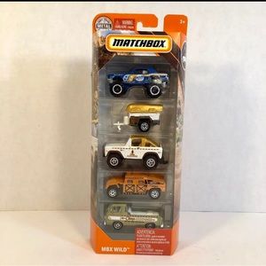 Matchbox Mattel MBX Wild Off-Road Trucks 5 Pack!